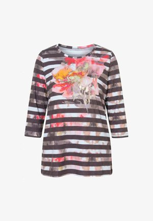 Ulla Popken, Langærmet T-shirt - mahogany