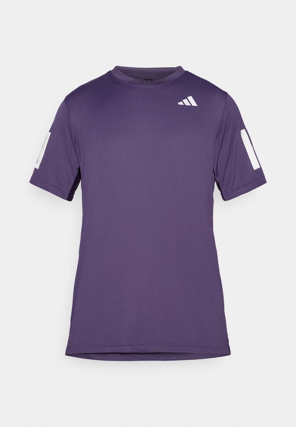 CLUB 3 STRIPES  - Sports T-shirt - aurora plum2