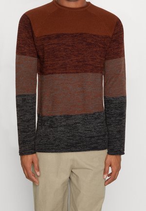 Pullover - mottled orange