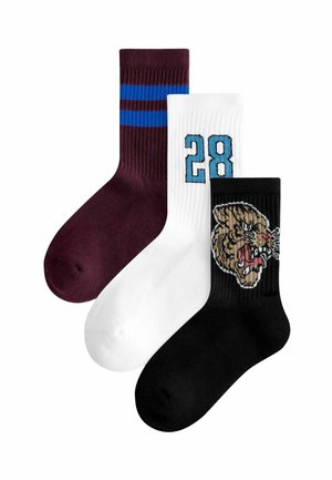 CUSHIONED FOOTBED 3 PACK - Strumpor - varsity tiger