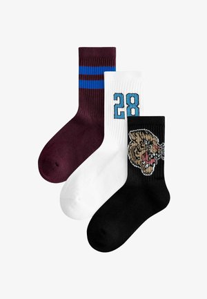 Next CUSHIONED FOOTBED 3 PACK - Ponožky - varsity tiger