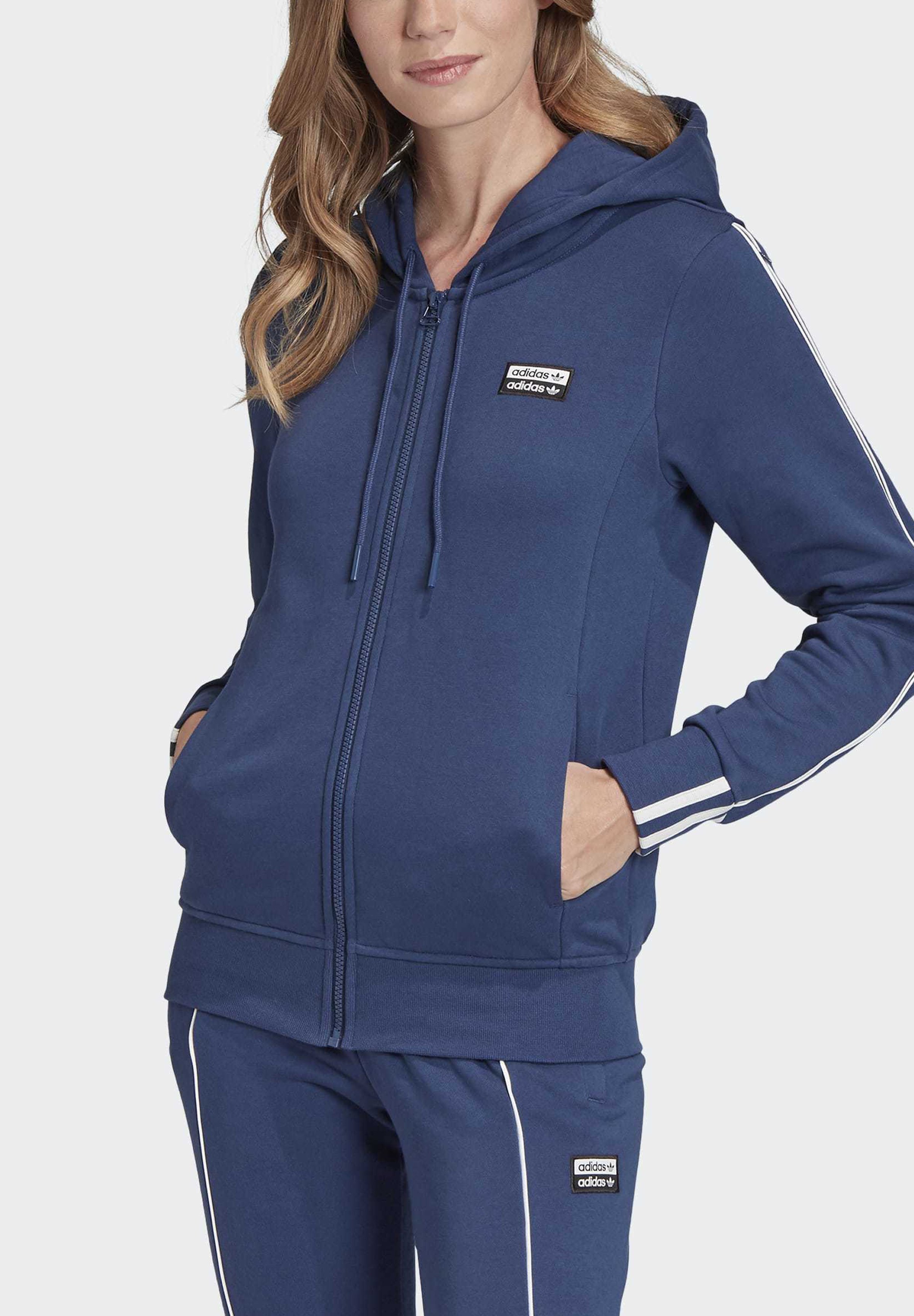 adidas originals track top blue