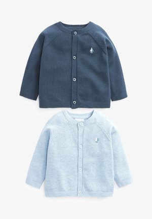 2 PACK - Chaqueta de punto - light blue/evergreen