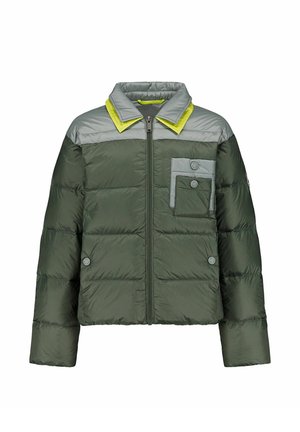 BICOLOR EN CONTRASTE ROCA LUNAR OREL - Piumino - verde