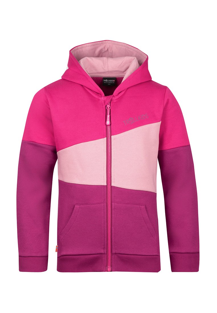 Trollkids Sweater met rits (rood)paars Trollkids Sweater met rits (rood)paars