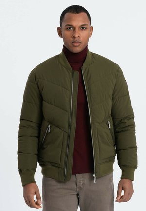 Winterjacke - dark olive