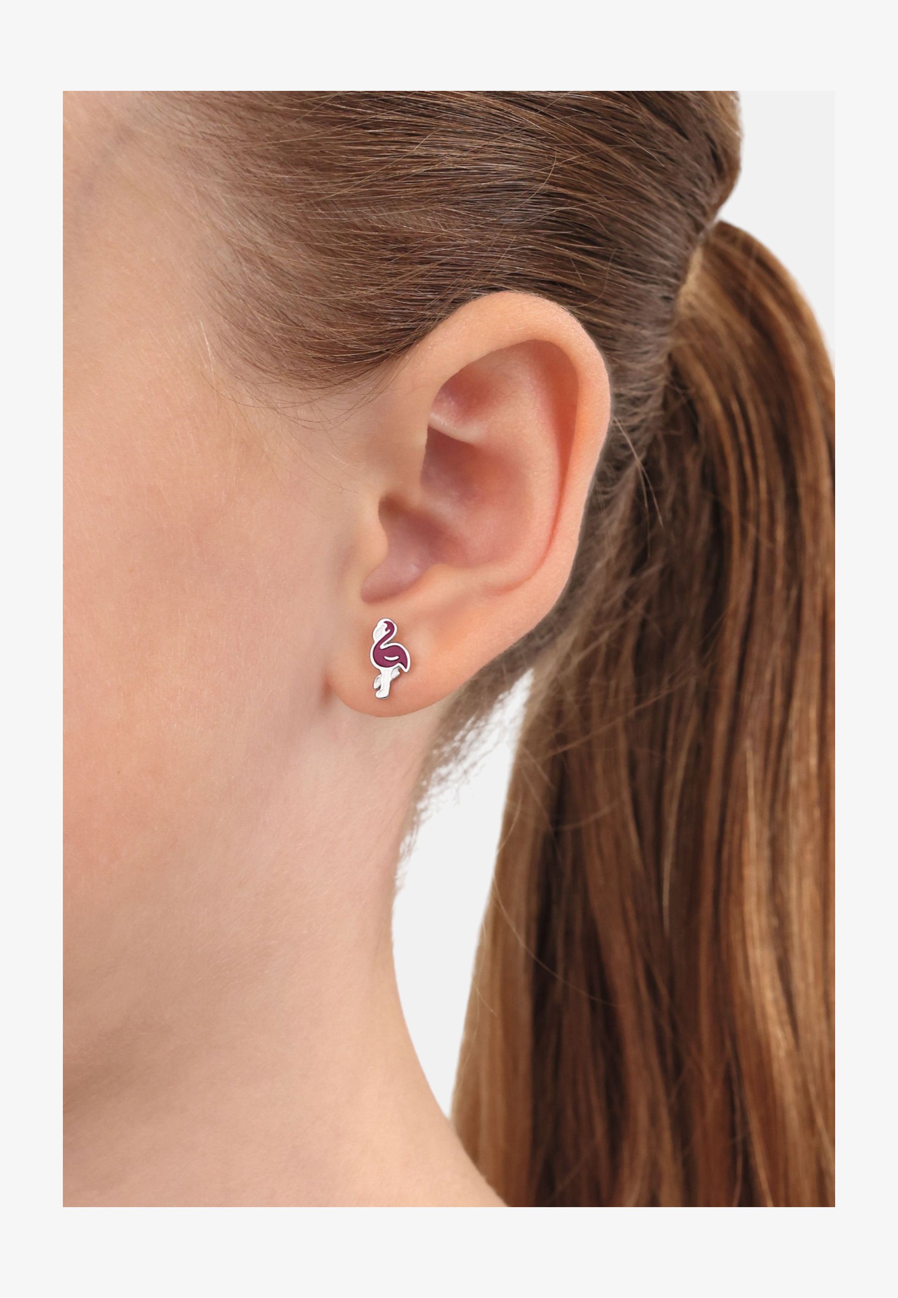 Laimons Orecchini Donna Fenicottero – Argento Sterling 925, Design Ossidato Scuro, Confezione Regalo