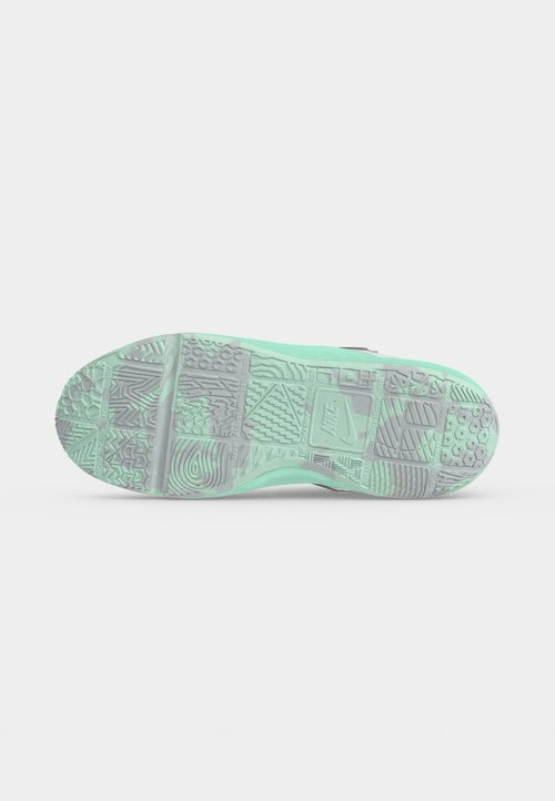 Nike TEAM HUSTLE D 12 GS UNISEX - Zapatillas de baloncesto - white/black/mint foam/metalilc silver-coloured/pure platinum-coloured — photo 6