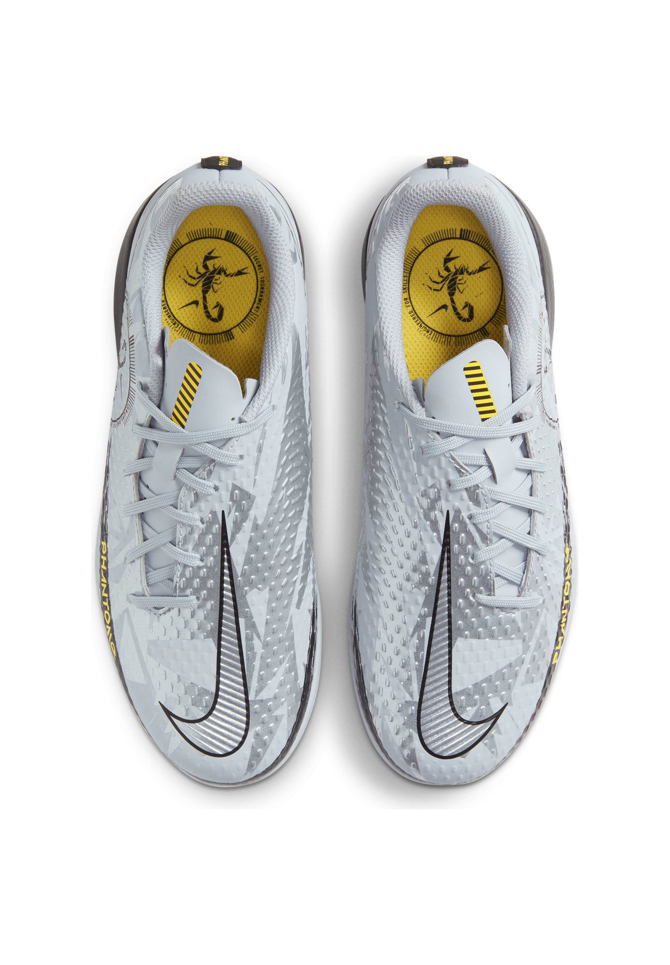 Nike Performance PHANTOM GT ACADEMY SE - Indoor football boots - pure  platinum / metallic silver / black/silver-coloured - Zalando.de