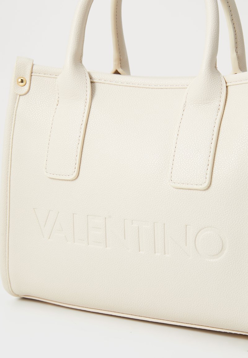 Sac à épaule Valentino Frosty Re Shopping Bag écru - 100% Polyuréthane, Neuf Avec étiquettes
