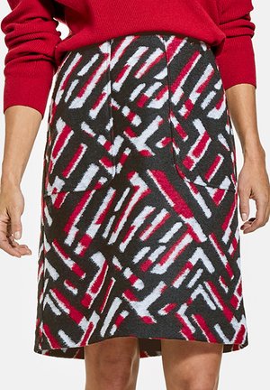 Gonna a campana - schwarz rot orange druck