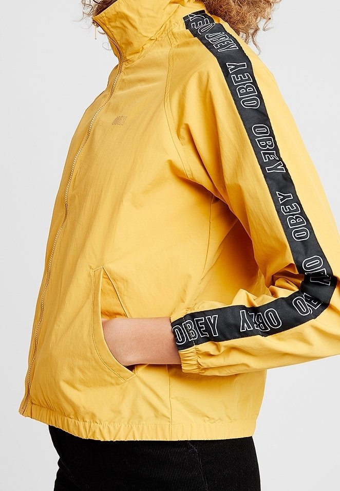 Obey Clothing Summer jacket mustard yellow (Pre-owned) Zalando