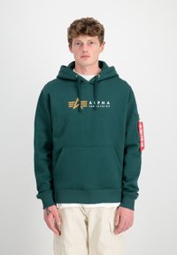 Alpha Industries LABEL - Mikina - force green