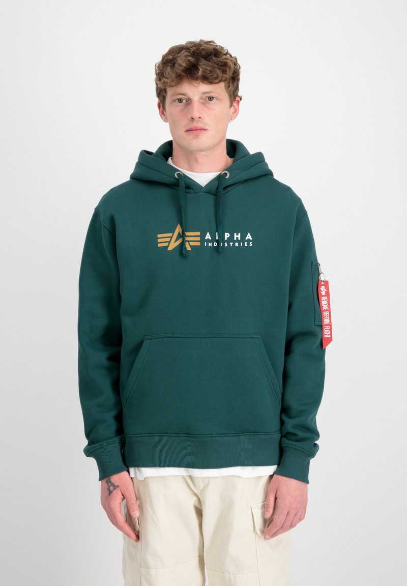 Alpha Industries LABEL - Mikina - force green