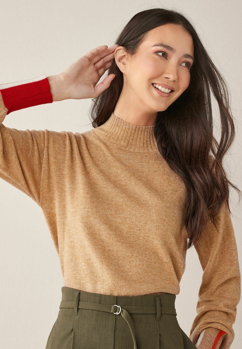 Damen Strickjacken | Next Strickpullover camel - TQ53022 Damen Strickjacken | Next Strickpullover camel - TQ53022