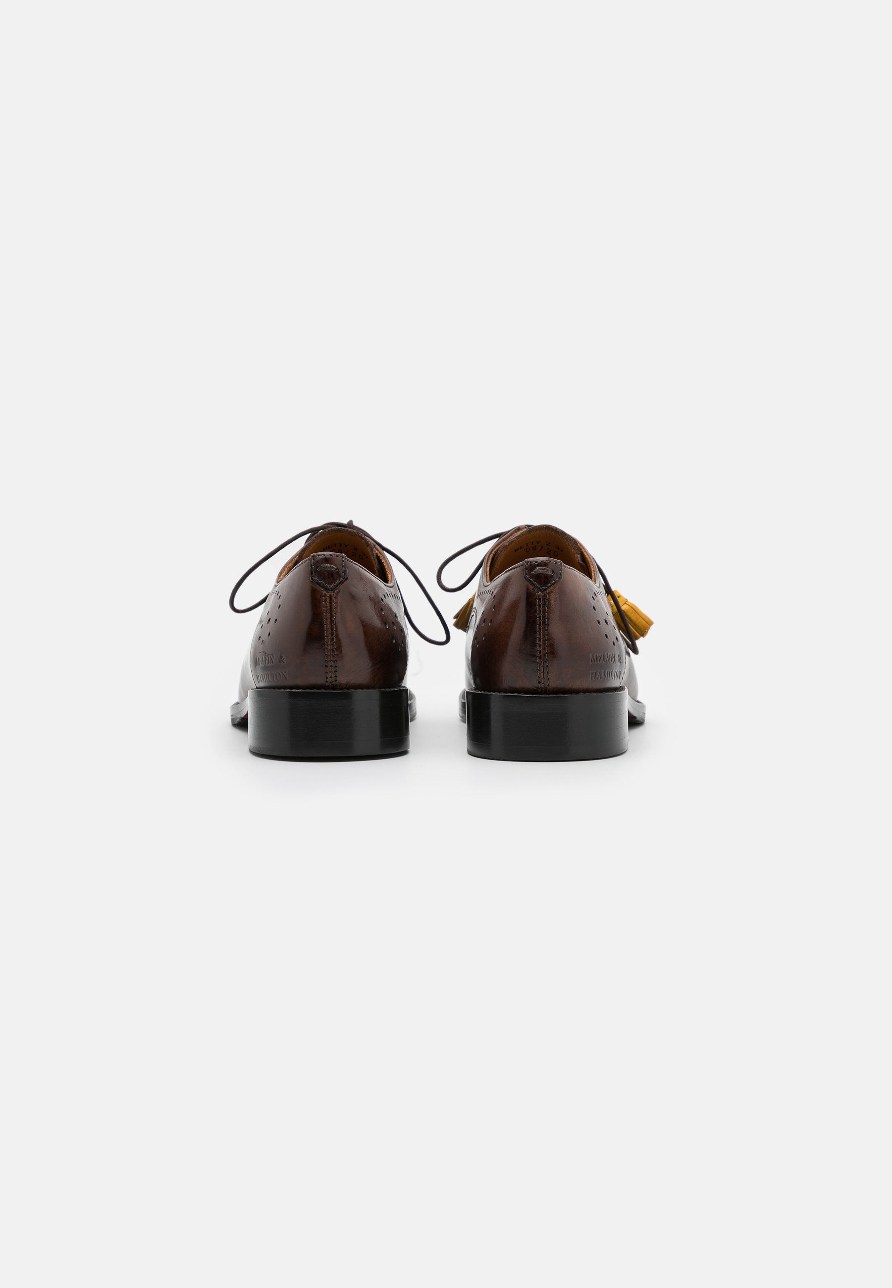 Melvin & Hamilton BETTY Snøresko mid brownindy yellow Melvin & Hamilton AMELIE Pensko med snøring pisa black
