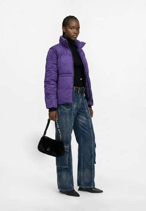 Karl Lagerfeld Jeans, KARL LAGERFELD JEANS SHOULDER BAG BOX LOGO FURRY - Kabelka - black
