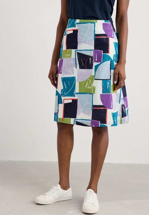 A-line skirt - multi block shapes mix
