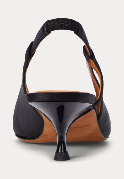 Polo Ralph Lauren BEADED SATIN SLINGBACK HEEL - Klasiski papēži - black