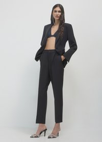 Calliope TINTA UNITA - Pantaloni - ultrablack