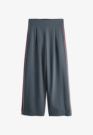 Next, TALL FIT - N. PREMIUM SIDE STRIPE WIDE LEG TROUSERS WITH WOOL - Trousers - grey