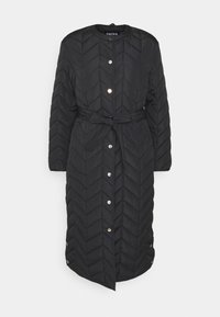 PCFAWN LONG QUILTED  - Wintermantel - black