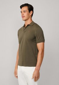 Hackett London SLIM FIT LOGO - Polokošeľa - cargo green