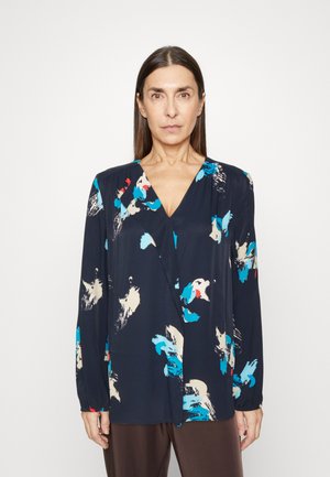 Marks & Spencer DRAPE  - Blouse - dark navy mix