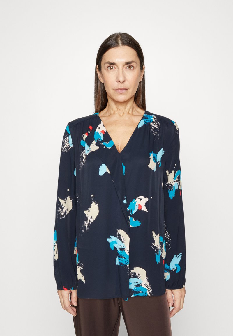Marks & Spencer DRAPE - Bluse - dark navy mix/dunkelblau - Zalando.at