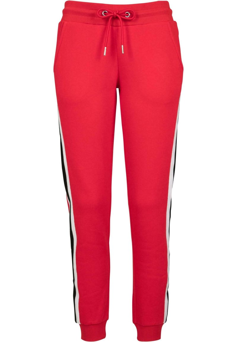 Urban Classics COLLEGE CONTRAST - Tepláky - firered wht blk