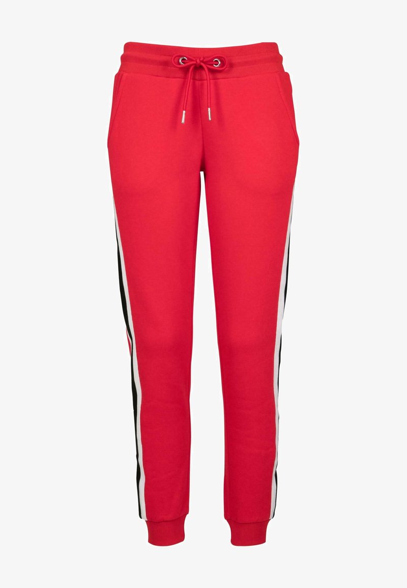 Urban Classics COLLEGE CONTRAST - Treniņtērpa apakšdaļas - firered wht blk