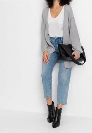 Strickjacke - light grey