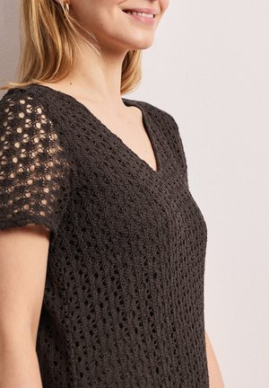 Street One, MIDI-KLEID AUS SPITZE IN UNIFARBE - Robe de jour - espresso brown