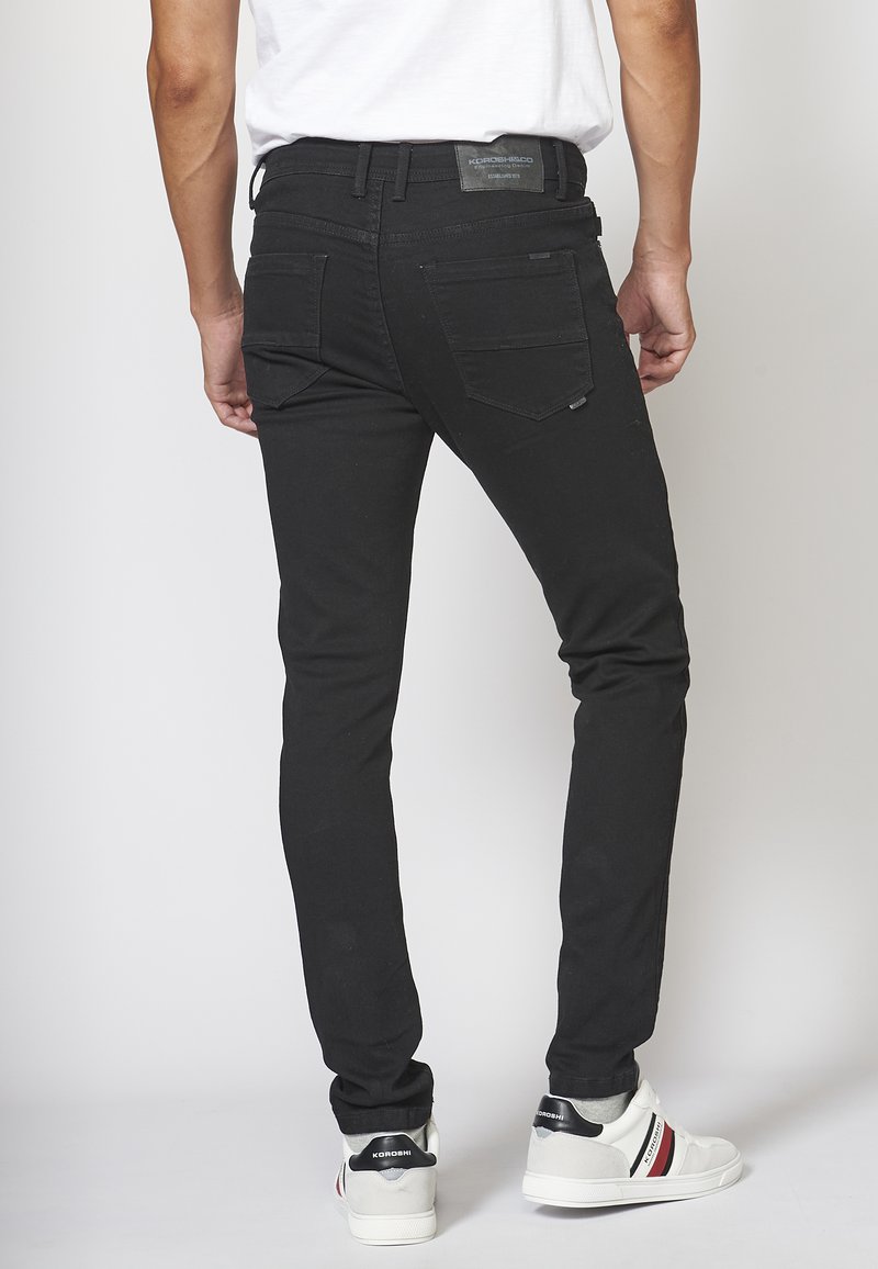 Koroshi Vaqueros slim - black/denim negro - Zalando.es