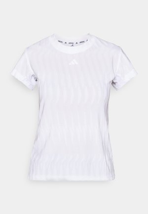 adidas Performance FREELIFT TEE - Camiseta estampada - white