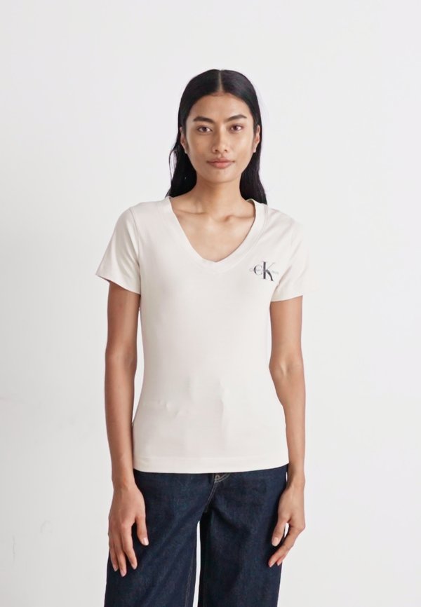 MONOLOGO V NECK TEE 2 PACK - Basic T-shirt3