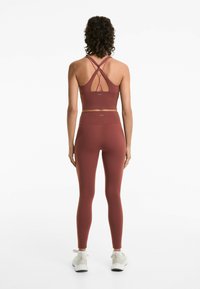 OYSHO COMFORTLUX HIGH - Legíny - kalhoty  - mottled brown