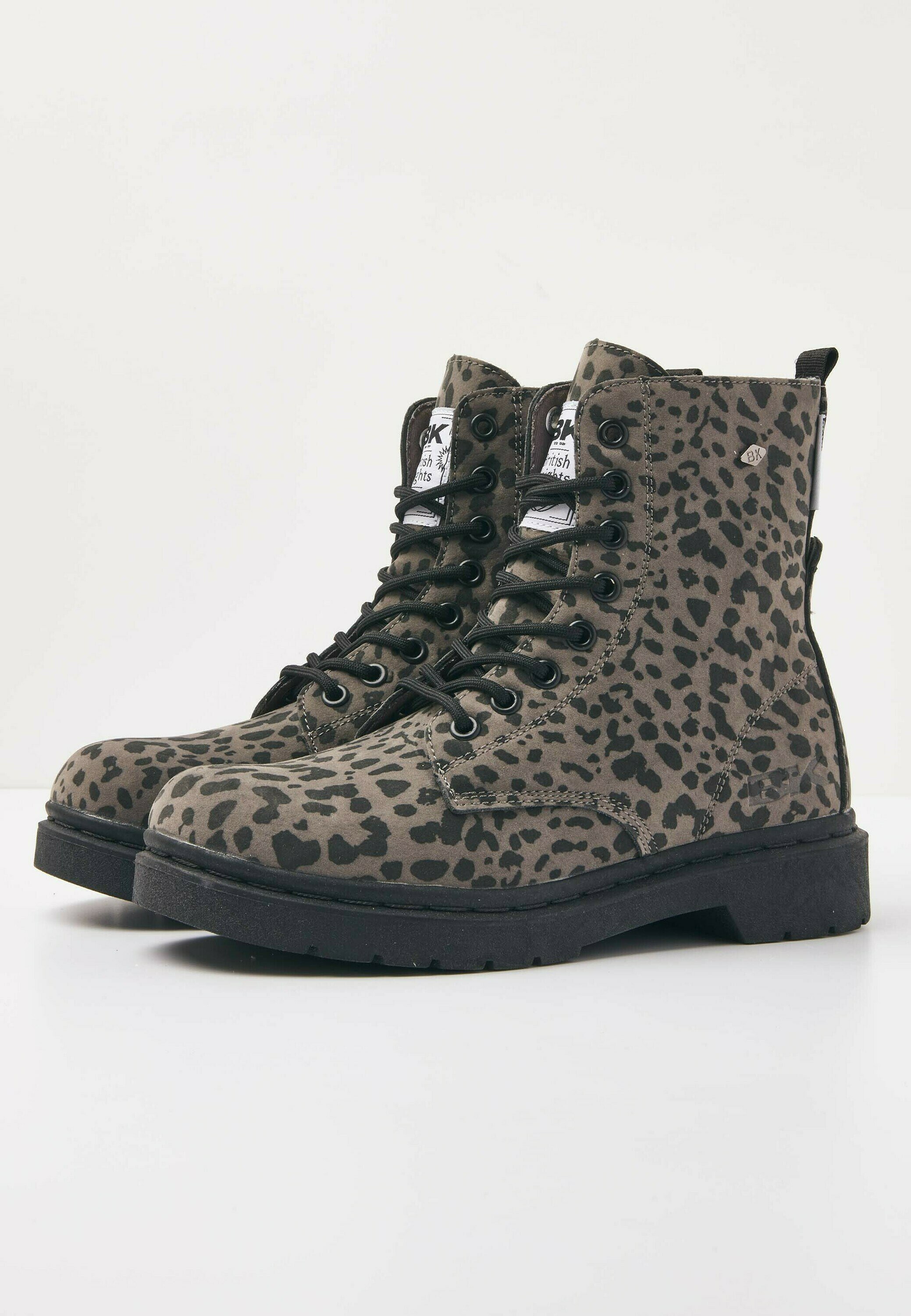 grey leopard boots