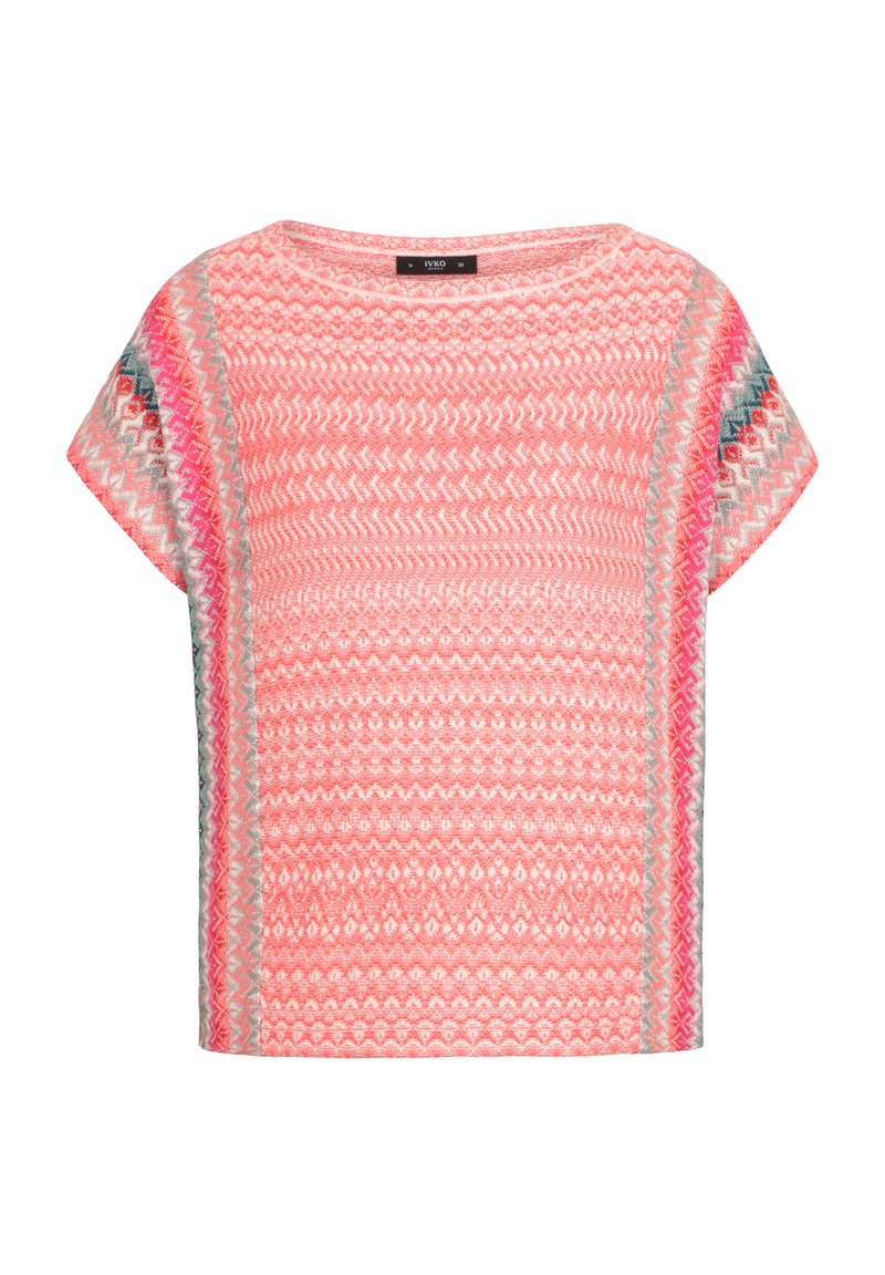 Ivko T-shirt print koraalrood