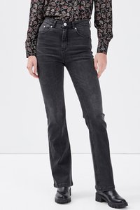 Cache Cache MIT HOHEM BUND - Jeans bootcut - denim noir