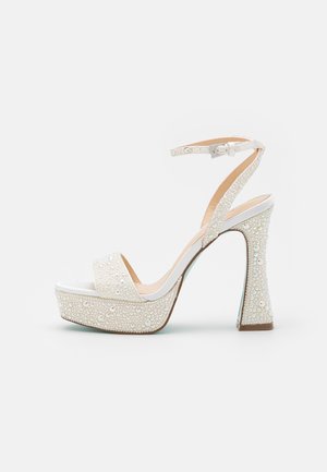 BETH - Platform sandals - pearl