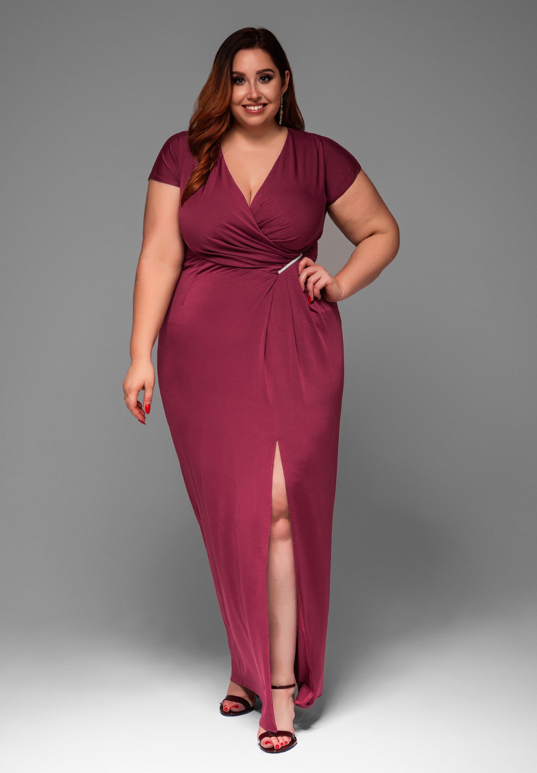 Ombre Maxi dress - burgundy/dark red - Zalando