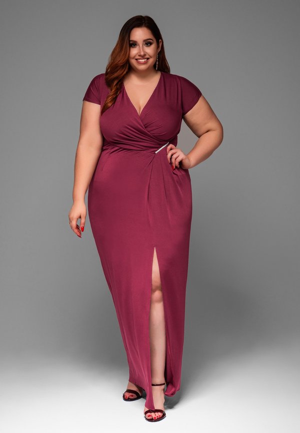 Maxikleid - burgundy