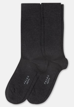 FALKE HAPPY 2 PACK - Zoknik - anthracite melange