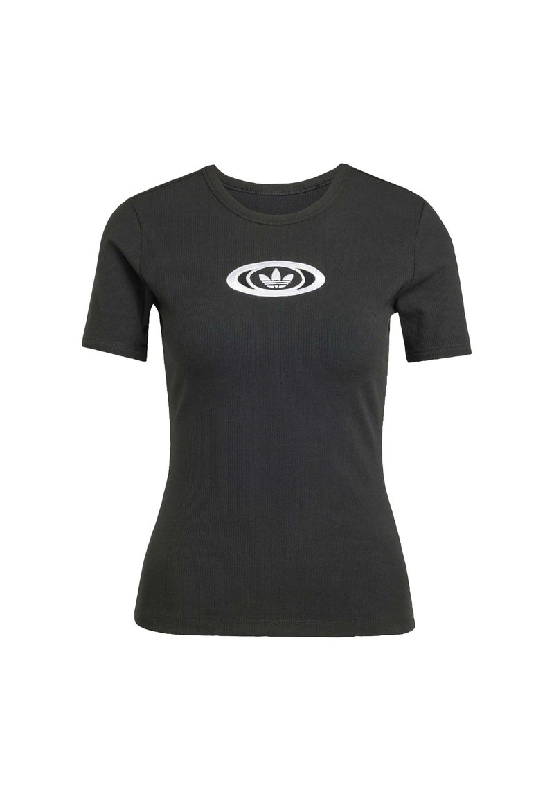 adidas Originals T-shirt print zwart adidas Originals T-shirt print zwart