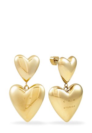PUFFY HEARTS - Oorbellen - gold-coloured
