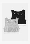 TEENS 2 PACK - Bustier - hellgrau melange