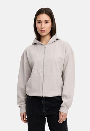 Zip-up sweatshirt - grey washed