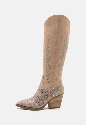 Madden Girl APPLE - Bottes de cowboy / motard - sand/multi-coloured