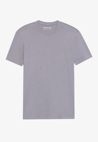 Gray short-sleeve t-shirt made of soft fabric, featuring a crew neck and a clean, minimal design with no visible logos or patterns.